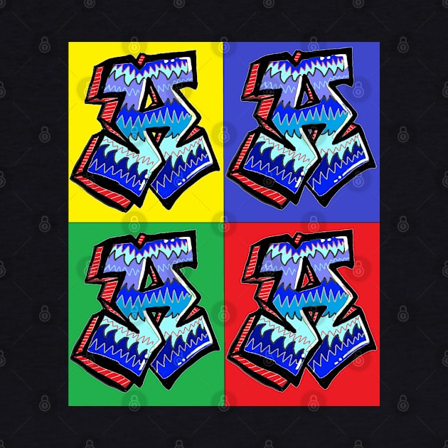 pop art graffiti a 4 by LowEndGraphics